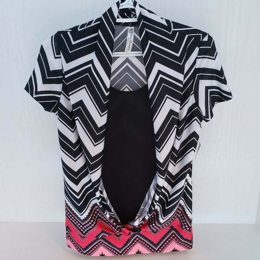 Per Seption Concept Black White Pink Short Sleeve